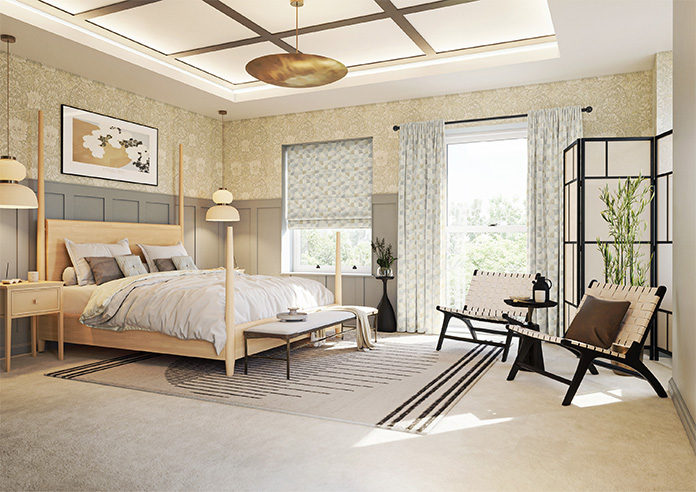 Mosaic Tile, Subdued - Made to Measure Curtains - Image 8